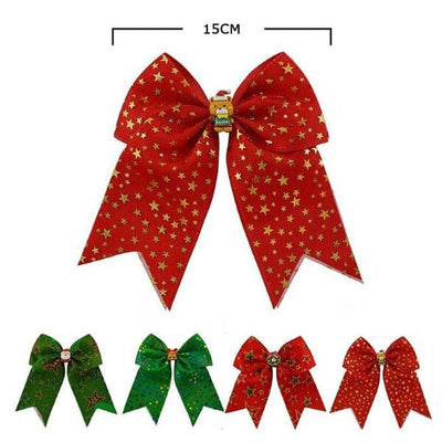 Christmas Cheer Shape Hair Bow 6029 (12 units)