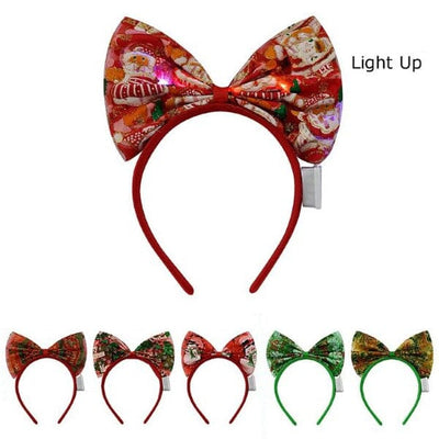 Christmas Light Up Headband 8034 (12 units)