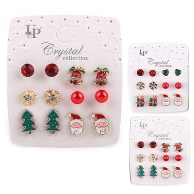 Christmas Theme Multi Earrings 6935 (12 units)