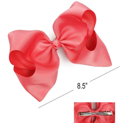 Classic X-Large Hair Bow Coral (12 units)