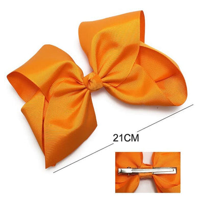 Classic X-Large Hair Bow Orange (12 units)