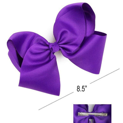 Classic X-Large Hair Bow Purple (12 units)