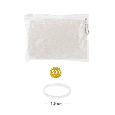 Clear Zipper Bag Hair Tie 3230-CLX (12 units)