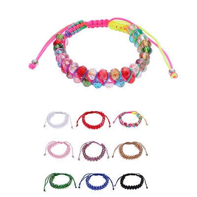 Colorful Beads Adjustable Bracelets 0240RAB (12 units)