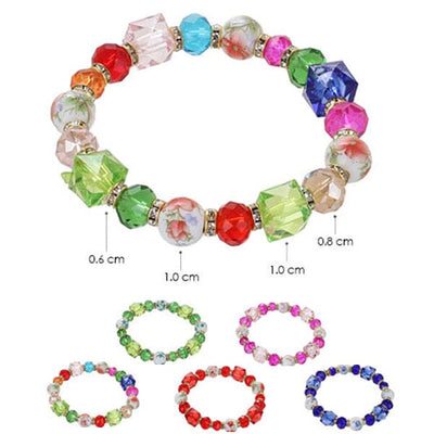 Colorful Glass Bracelet 5143 (12 units)
