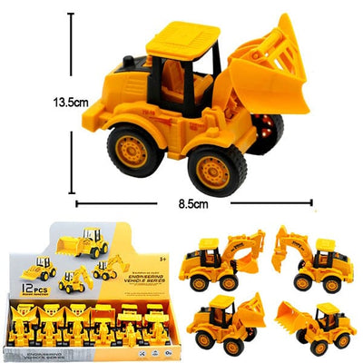 Construction Vehicles Pull Back Car Toy 034B (12 units)