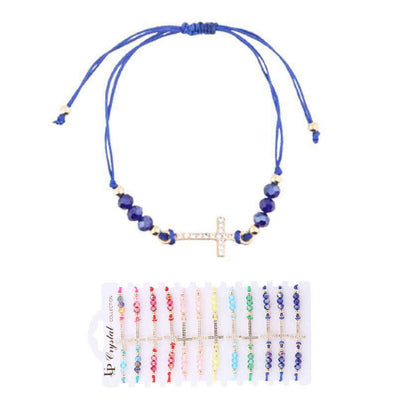 Cross Adjustable Beads Bracelets 2476 (12 units)