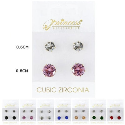 Cubic Zirconia Earrings 50003M (12 units)