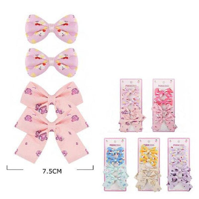 Cute 4PC Hair Bow Set 1658M (12 units)