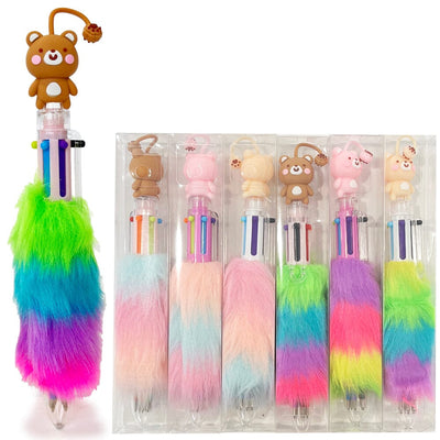 Cute 6 Color Ballpoint Pens 2743 (12 units)