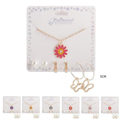Cute Earring Necklace Set 1041 (12 units)
