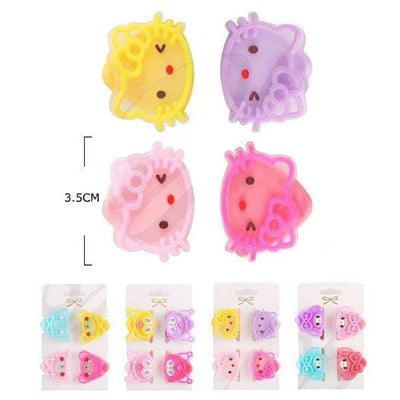 Cute Hair Jaw Clips Set 50197M (12 units)