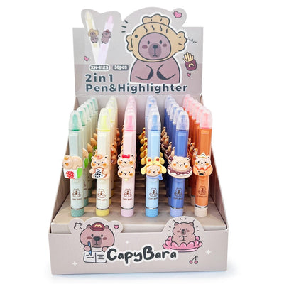 Cute Highlighter With Pen 1977 (36 units)