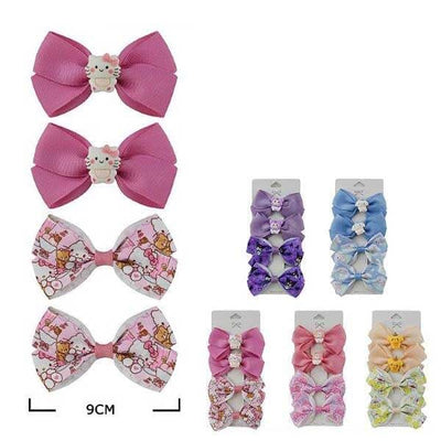 Cute Kid's Layered 4PC Hair Bow 10177M (12 units)