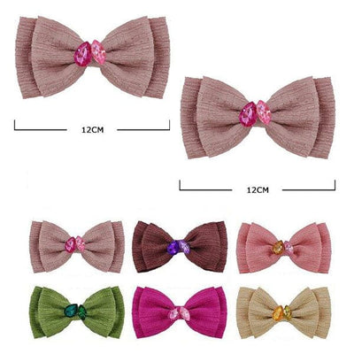 Cute Layered Hair Bow 1611D (24 units)