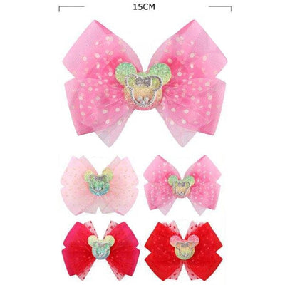 Cute Layered Hair Bow 28791M (12 units)