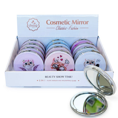 Cute Moving Glitter Compact Mirror 0505 (12 units)