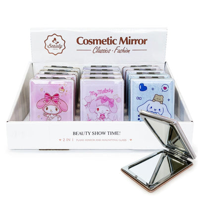 Cute Moving Glitter Compact Mirror (12 units)