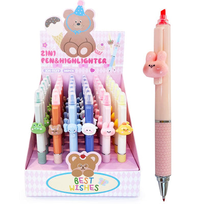 Cute Pen & Highlighter (36 units)