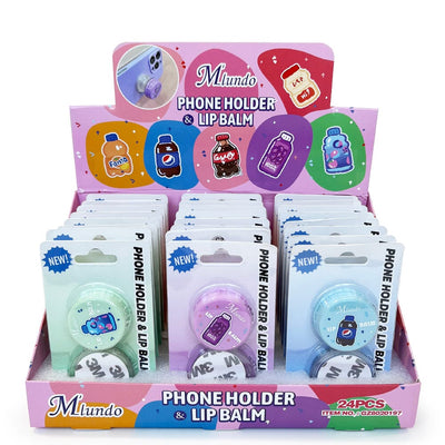 Cute Phone Holder & Lip Balm (24 units)