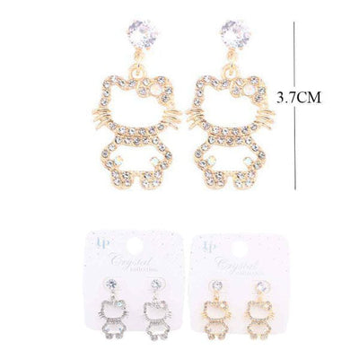Cute Rhinestone Earring DER2088 (12 units)