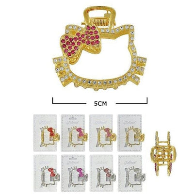 Cute Rhinestone Hair Jaw Clip 10077M (12 units)