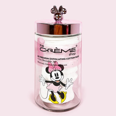 Disney Minnie Mouse Reusable Glass Jar With Cotton Pads (1 unit)