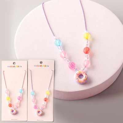 Donut Beaded Necklace 1387 (12 units)
