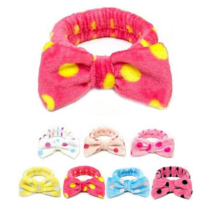 Dot Bow Spa Headband 1127 ( 12 units)