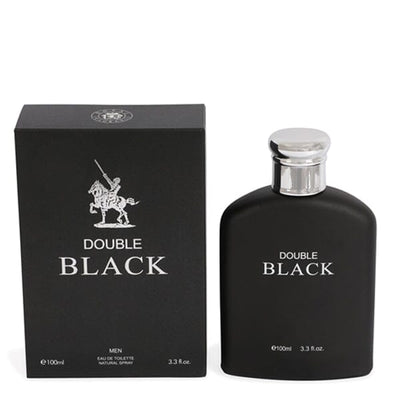 DOUBLE BLACK SPRAY COLOGNE EAU DE TOILETTE FOR MEN - 100ML (3 units)
