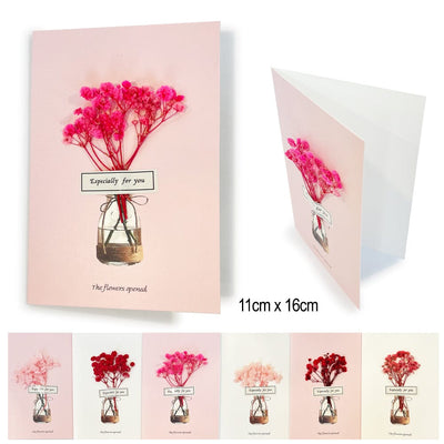 Dried Flower Greeting Card 071 (12 units)