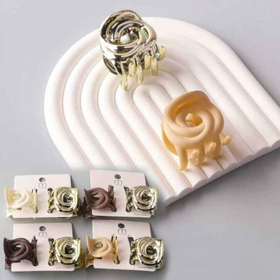 Dual Swirl Round Claw Clip 11072 (12 units)