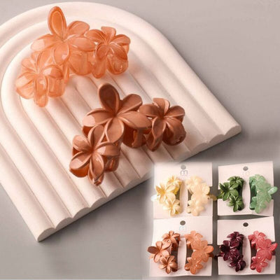 Dual Triple Plumeria Claw Clip Set 11264 (12 units)