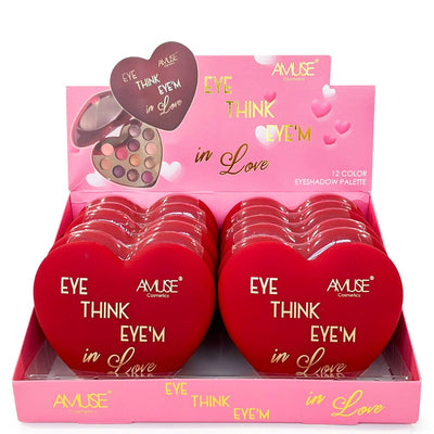 Eye Think Eye'm In Love Heart Eyeshadow Palette (12 units)