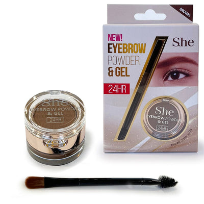 EyeBrow Powder & Gel - Brown (12 units)