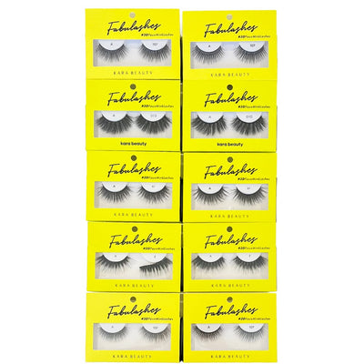 Fabulashes 3D Faux Mink Lashes Set #B (10 units)