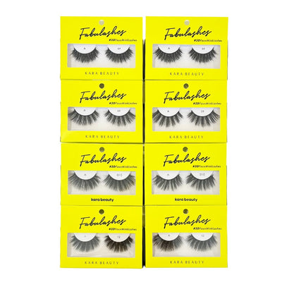 Fabulashes 3D Faux Mink Lashes Set #E (8 units)