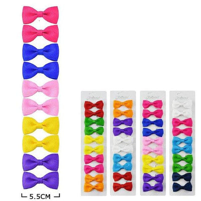 Fashion 10PC Mini Hair Bow Pin 40000R (12 units)