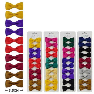 Fashion 10PC Mini Hair Bow Pin 40000W1 (12 units)