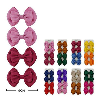 Fashion 4PC Hair Bow Set 1643D (12 units)