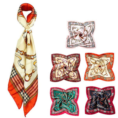 Fashion Assorted Color Scarf With Ring 1657 ( 12 units)