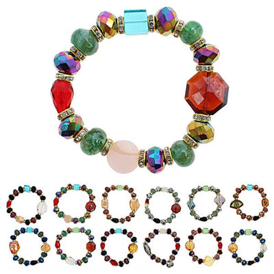 Fashion Bead Bracelet 0995R6 (12 units)