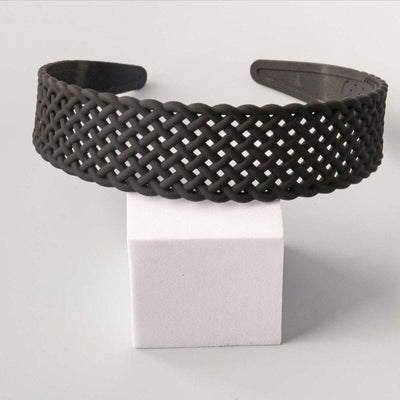 Fashion Black Plastic Headband 12610 (12 units)