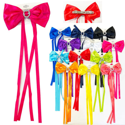 Fashion Bow With Tail Hair Pin 452BT (12 units)