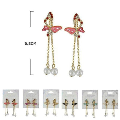 Fashion Butterfly Earrings 50312SK (12 units)