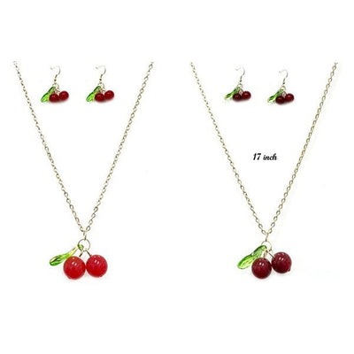 Fashion Cherry Necklace Set 912 (12 units)