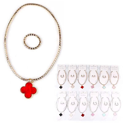 Fashion Clover Charm Anklet 5512 (12 units)