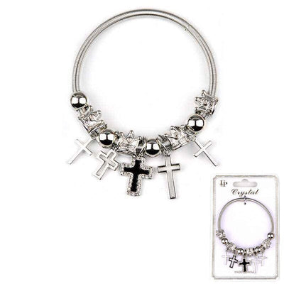 Fashion Cross Charm Bracelet 4947W (12 units)