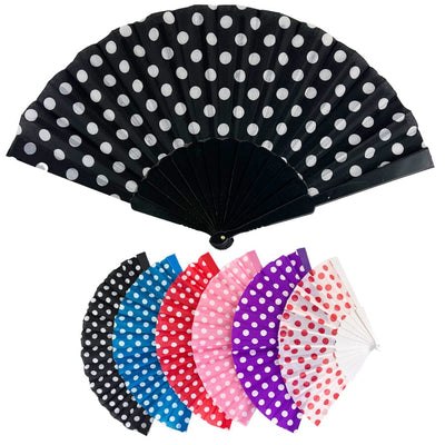 Fashion Dot Print Fan 1013 (12 units)