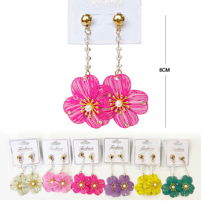 Fashion Flower Earrings 1579 (12 units)